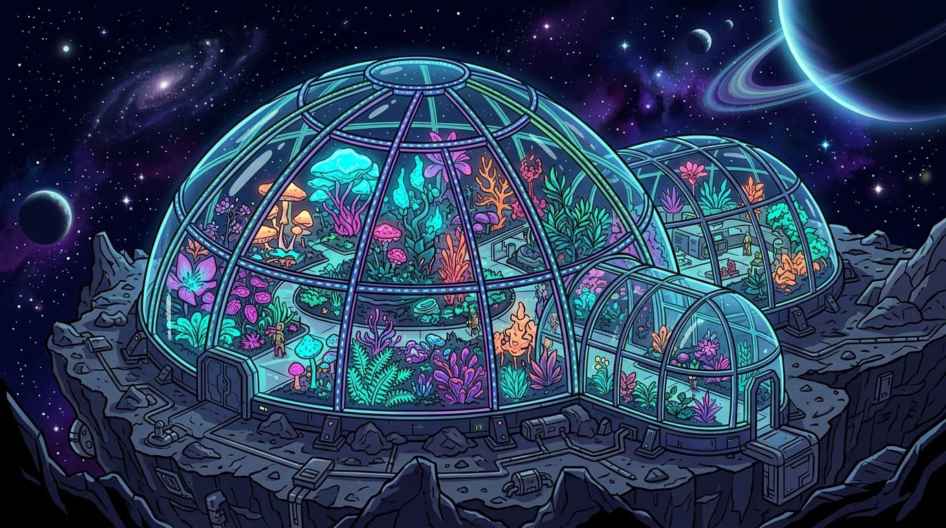 The Bio-Dome bay in the StarSeeker station.