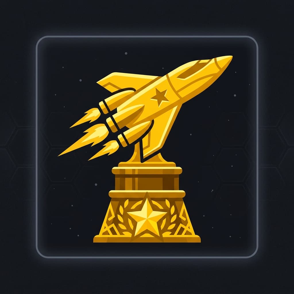Gold Starship, a collectible cargo item in StarSeeker.