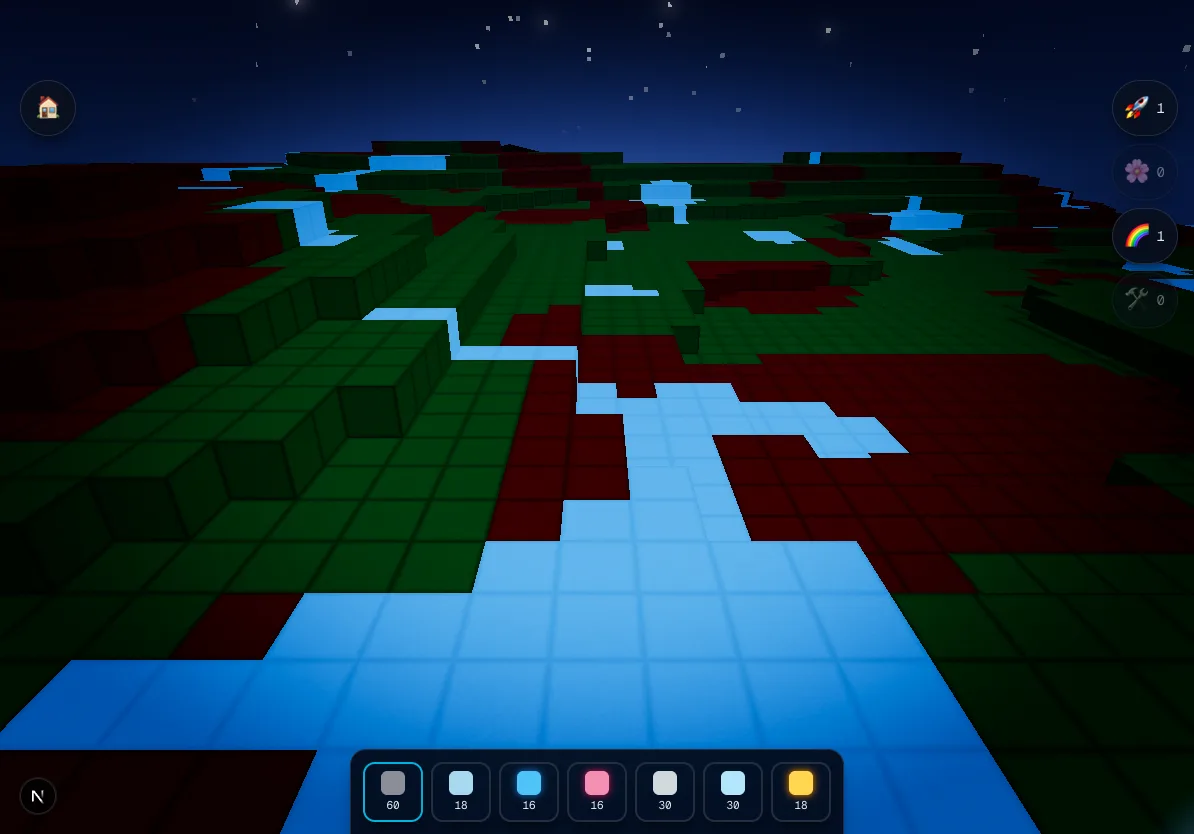 The Star Forge 3D building world StarSeeker players unlock with cargo earned from reading missions