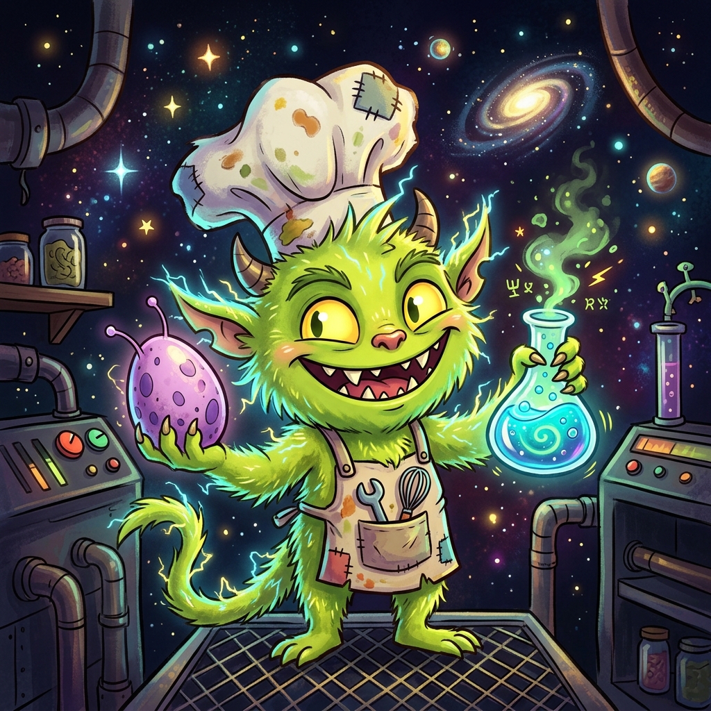 Curdle, The Fussy Chef-Gremlin