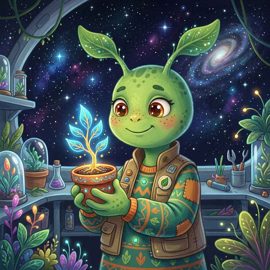Sprout, The Green Alien Botanist