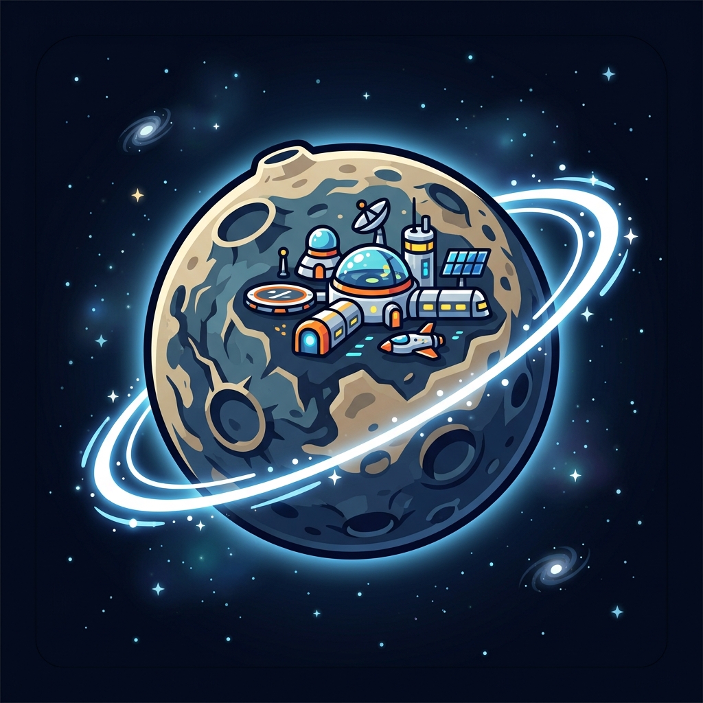 Planet art for Luna Base