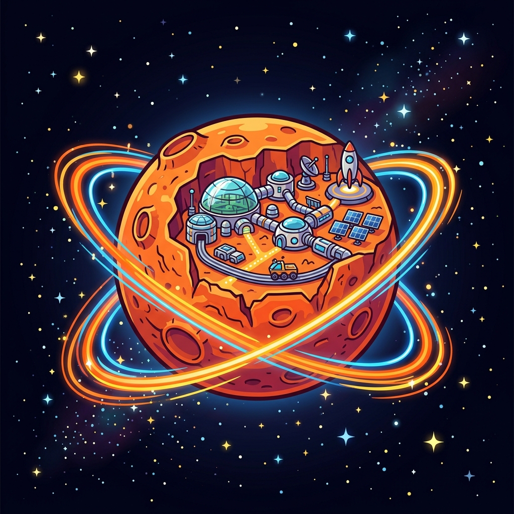 Planet art for Mars Outpost