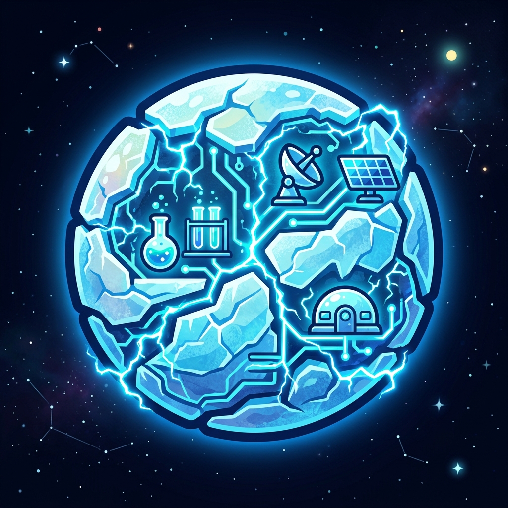 Planet art for Ice Moon